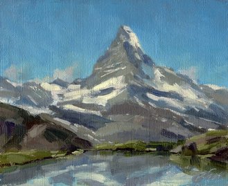 Alps Matterhorn Painting