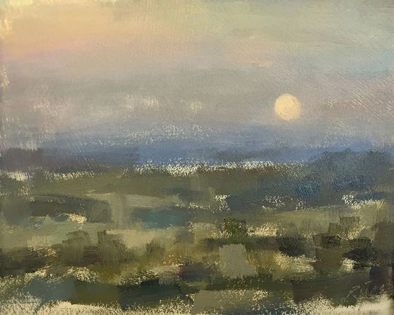 Moonrise Painting